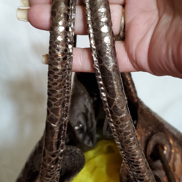 Python Hobo Shoulderbag by Carlos Falchi. - Picture 4 of 9